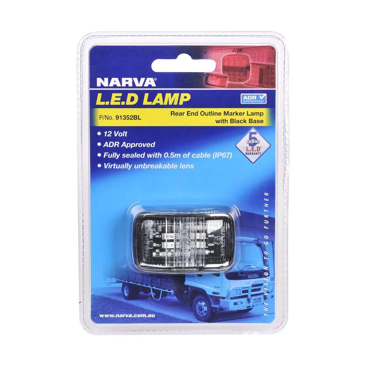 Narva Trailer Lamp REOM Red, , bcf_hi-res