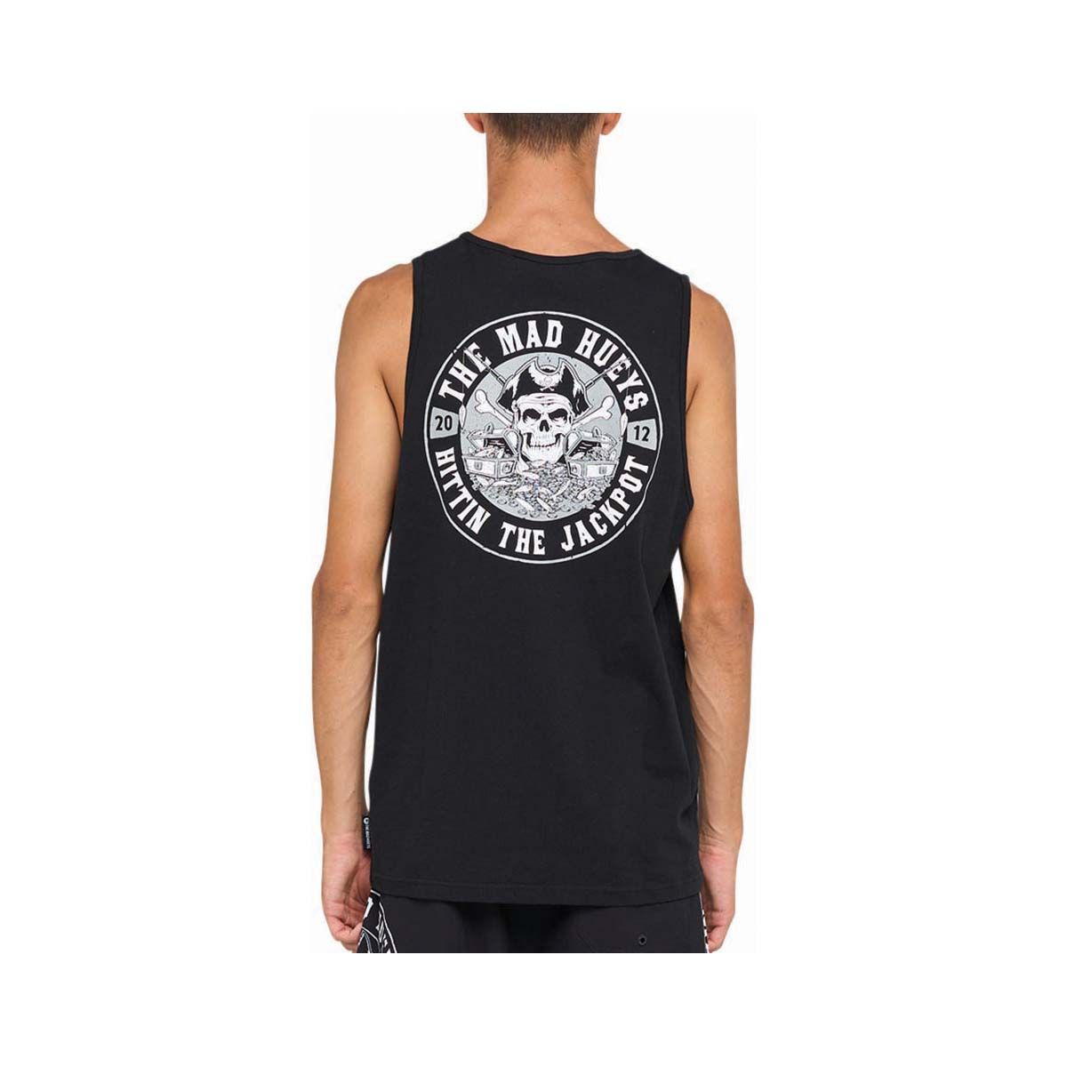 The Mad Hueys Men's Hittin&rsquo; The Jackpot Muscle Tank Black S, Black, bcf_hi-res
