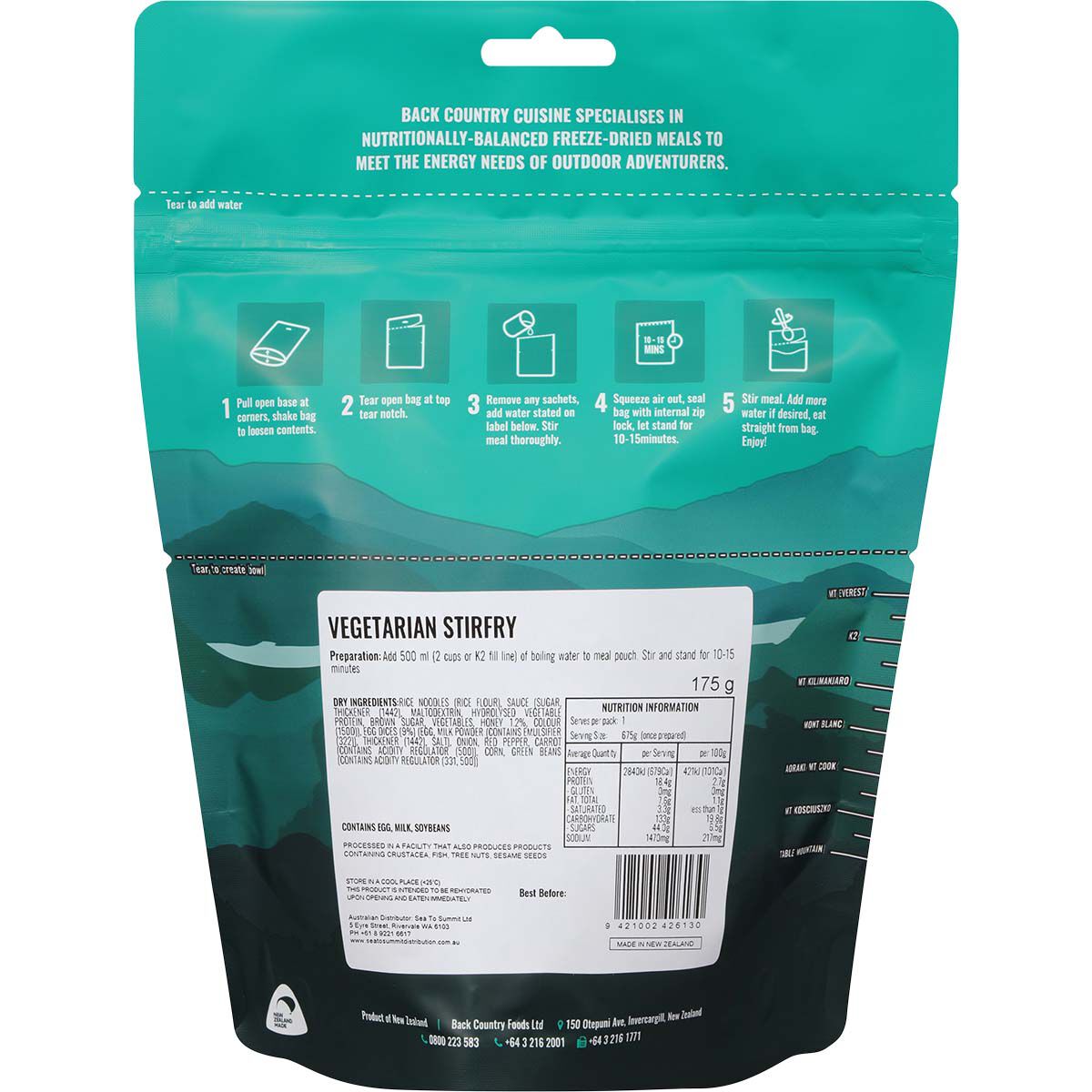 Back Country Cuisine Freeze Vegetarian Stir Fry 2 Serves, , bcf_hi-res