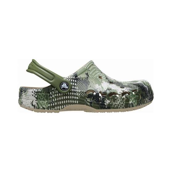 Crocs Unisex Baya Seasonal Printed Clogs, Cobblestone, bcf_hi-res
