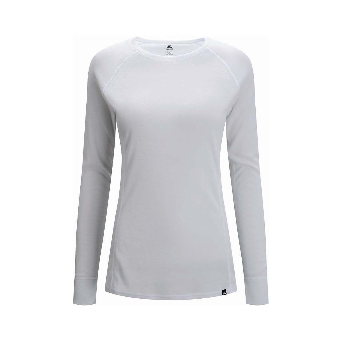 Macpac Women's Geothermal Long Sleeve Top V2 White 6, White, bcf_hi-res