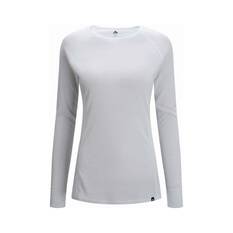 Macpac Women's Geothermal Long Sleeve Top V2 White 6, White, bcf_hi-res