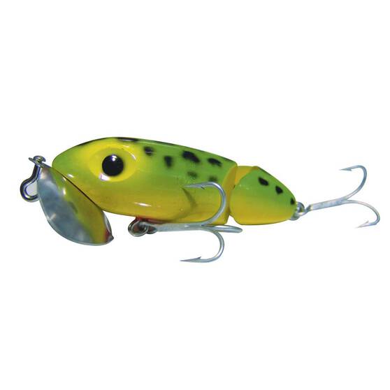 Arbogast Jitterbug Jointed Surface Lure 6.35cm Frog, Frog, bcf_hi-res
