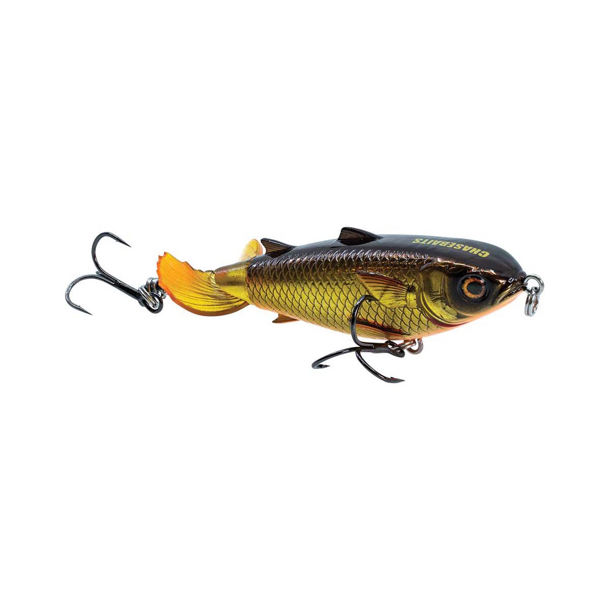 Chasebaits Drunken Mullet Surface Lure 70mm Gold Shiner, Gold Shiner, bcf_hi-res