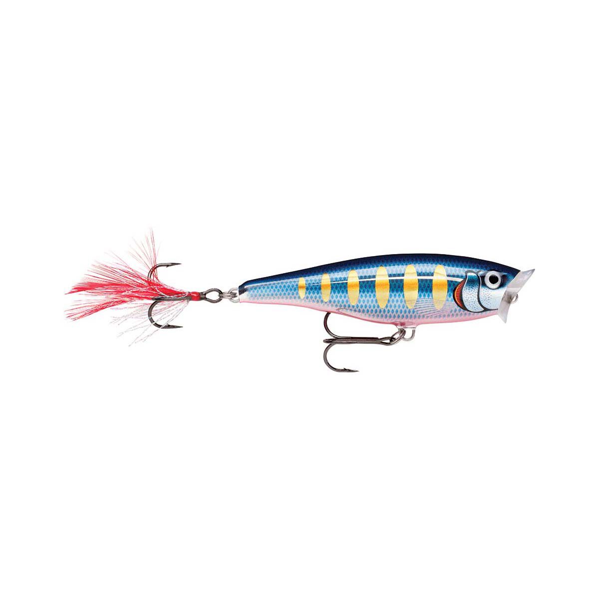 Rapala Skitter Pop Surface Lure 5cm Striped Hot Blue BCF