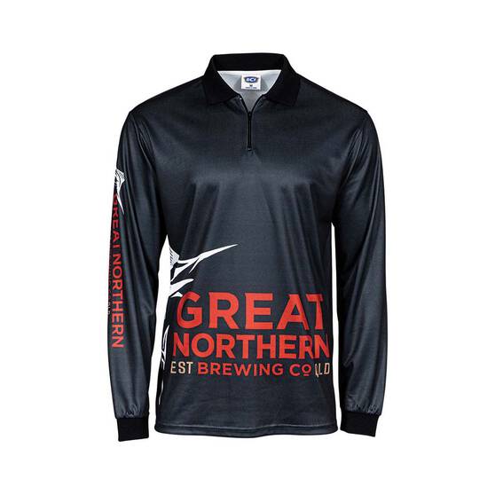The Great Northern Men's Sublimated Polo, Dark Grey, bcf_hi-res