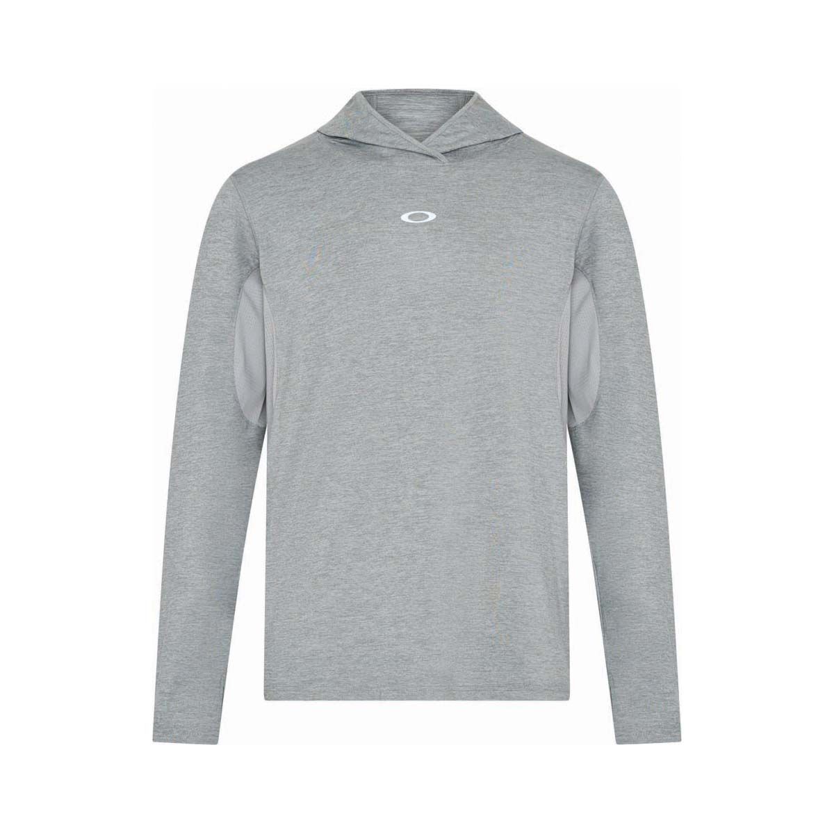 Oakley Men&rsquo;s Elements Long Sleeve Hooded Fishing Shirt Granite Heather S, Granite Heather, bcf_hi-res