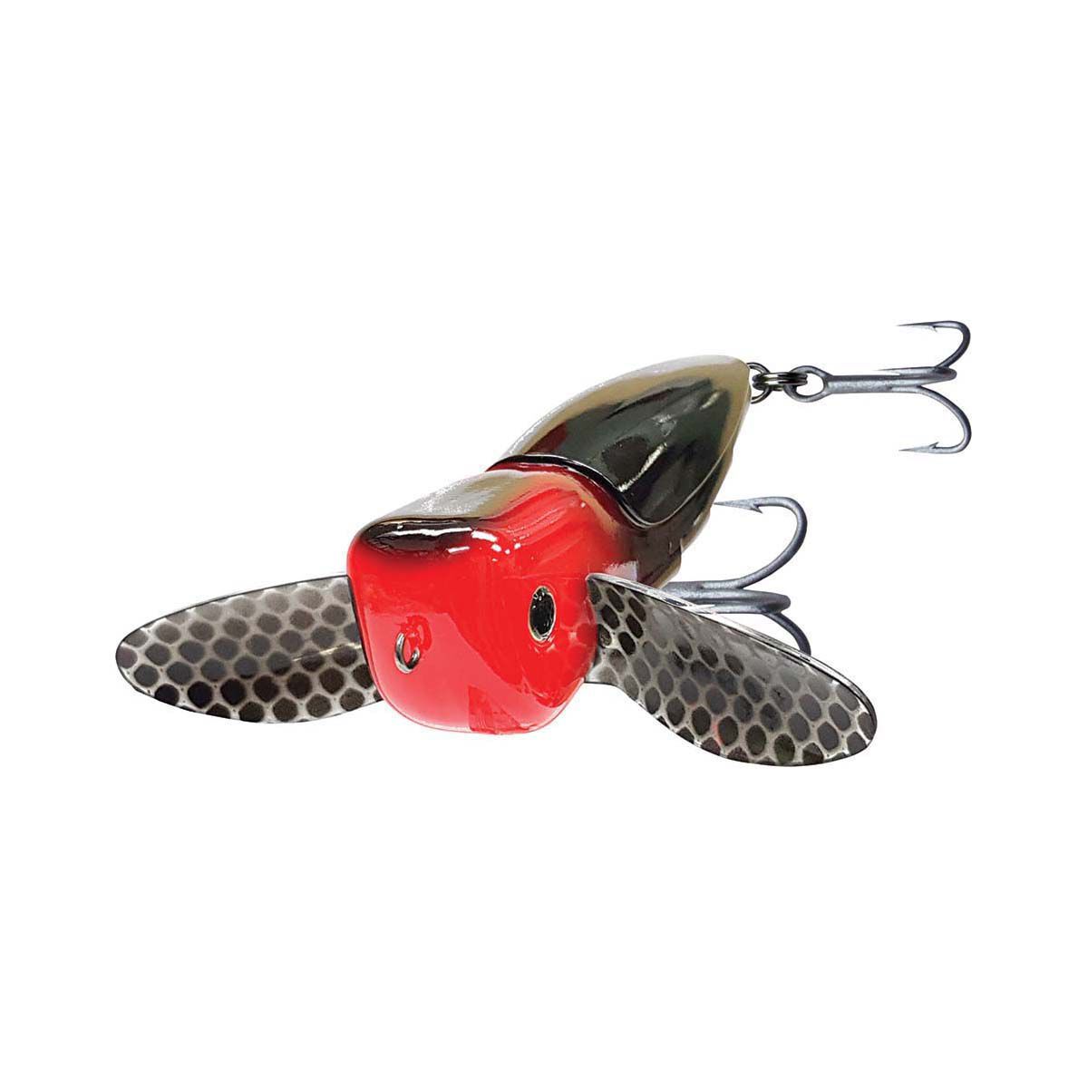Warlock Cod Hopper Surface Lure 9.8cm Black Red Head, Black Red Head, bcf_hi-res