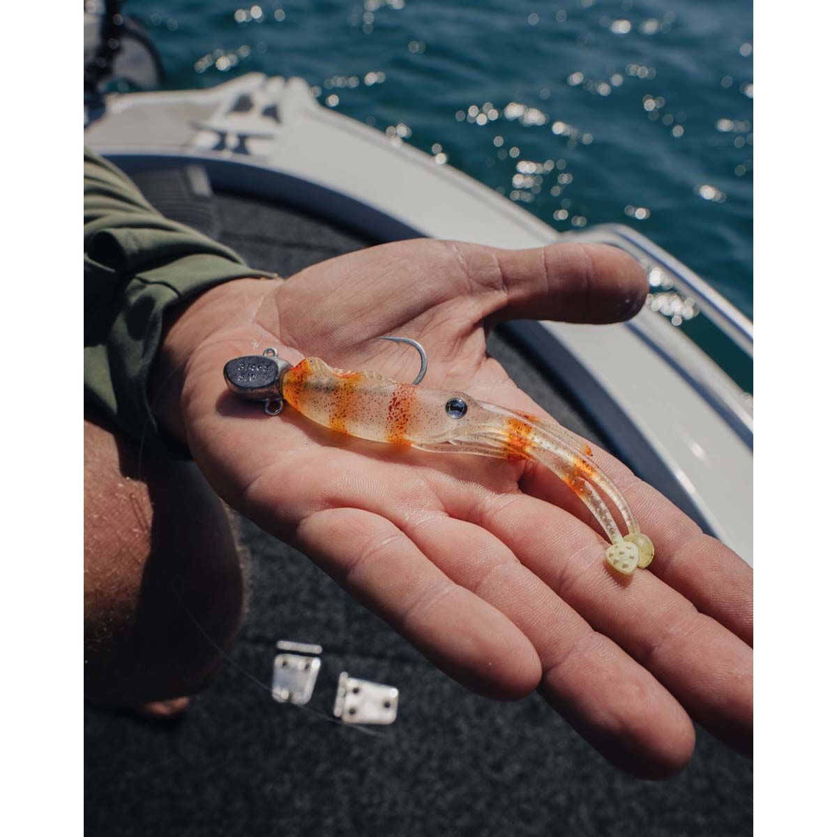 Nomad Live Ops Jerksquid Soft Plastic Lure 7in Sandy Pearl, Sandy Pearl, bcf_hi-res