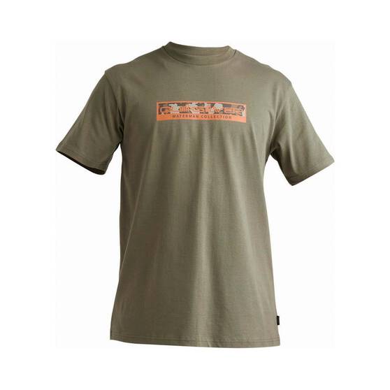 Quiksilver Men's Camouflage Short Sleeve Tee, Olive, bcf_hi-res