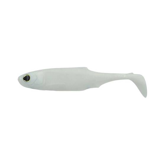 Biwaa Submission Shad 4 Pack Soft Plastic Lure 4in Pearl White