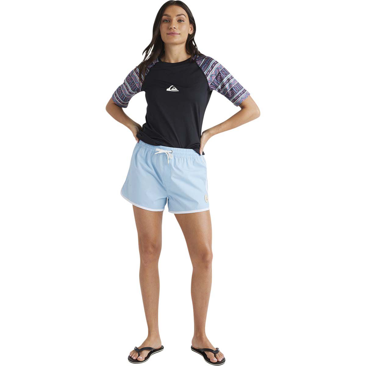 Quiksilver Original Scallop Boardshorts 13in for Women, Blue, bcf_hi-res