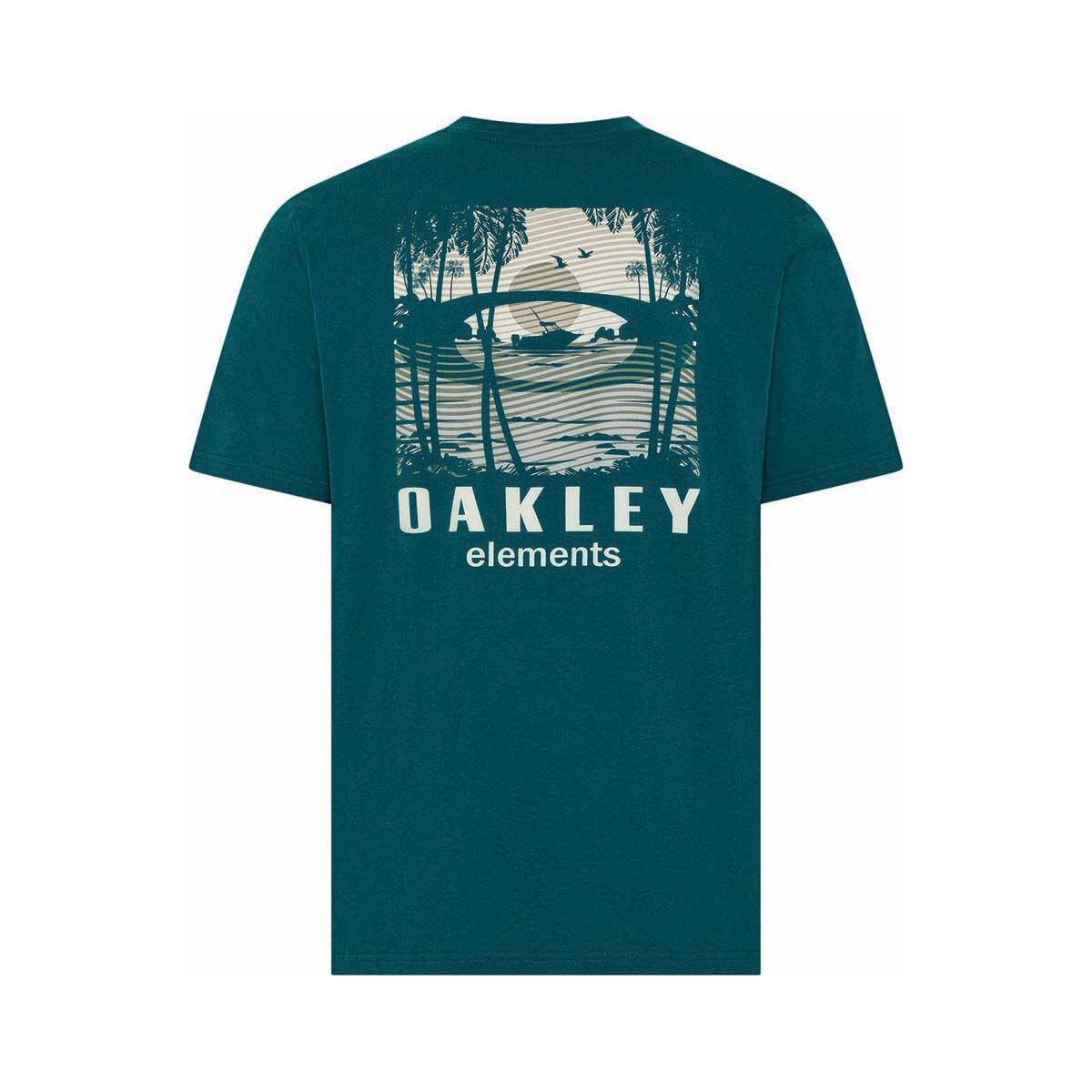 Oakley Men&rsquo;s Elements In The Net Short Sleeve Tee, Balsam Green, bcf_hi-res