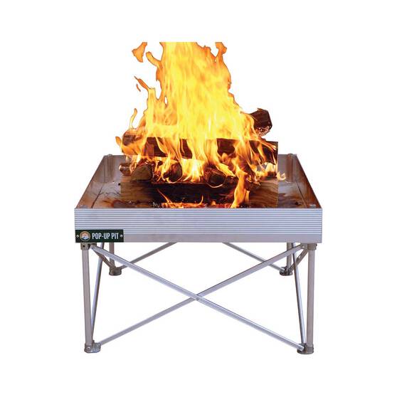 Fireside Portable Popup Fire Pit Bcf, Rolling Fire Pit Stand