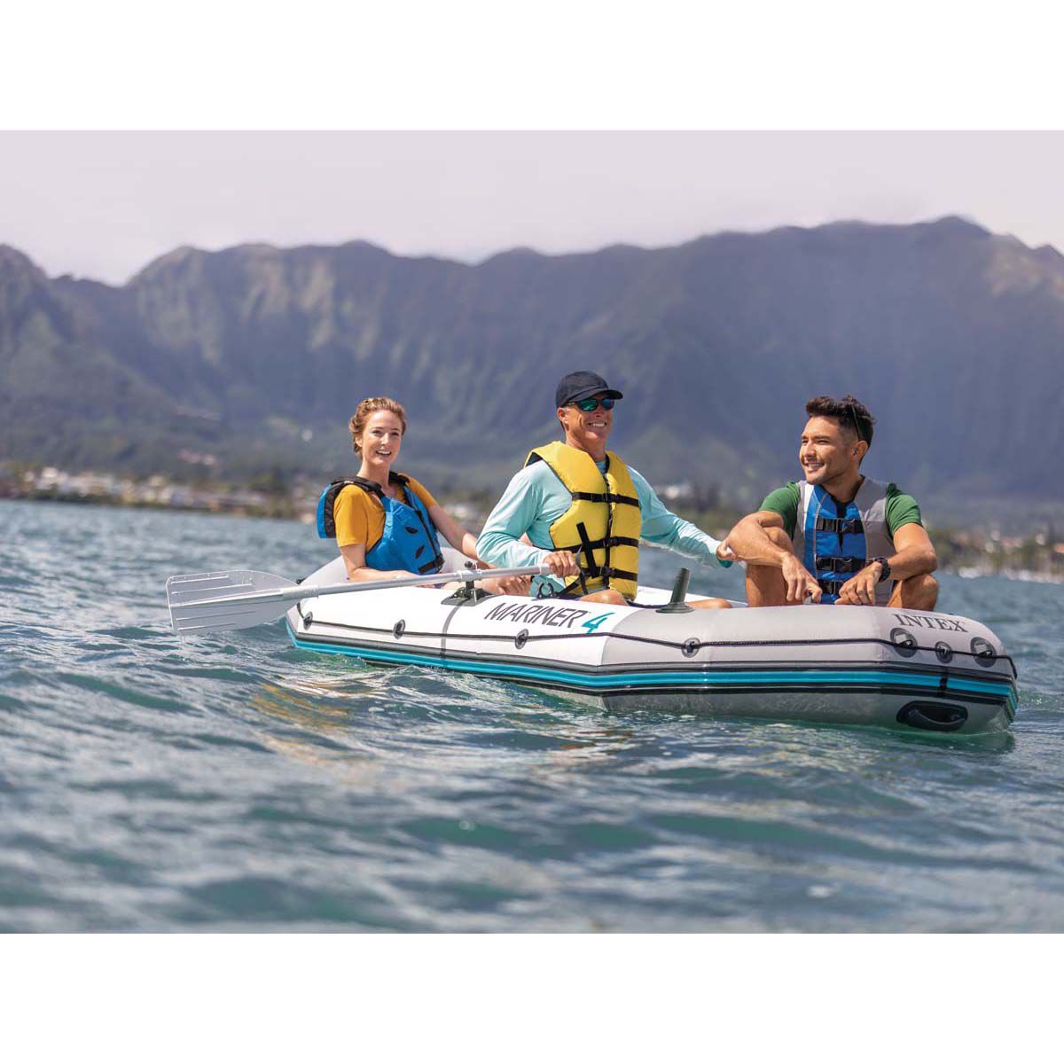 Intex Mariner 4 Inflatable Boat Set, , bcf_hi-res