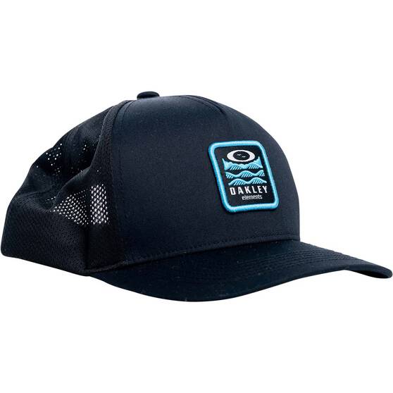 Oakley Elements Waves Trucker Cap Blackout, Blackout, bcf_hi-res