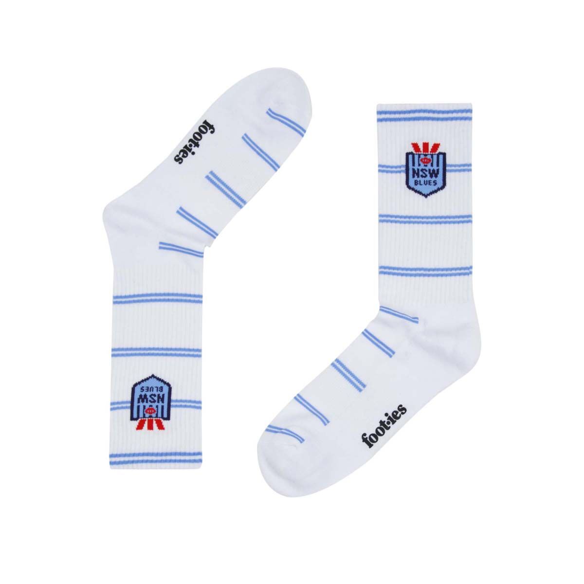 Foot-ies NSW Blues Sneaker Socks 2 Pack, , bcf_hi-res