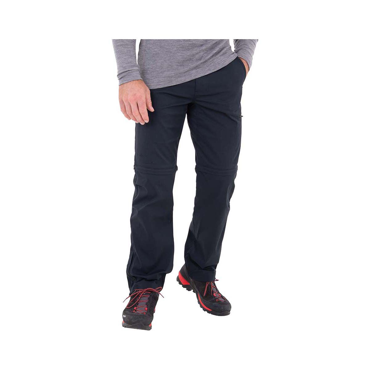 Macpac Men's Rockover Convertible Pants, Black, bcf_hi-res