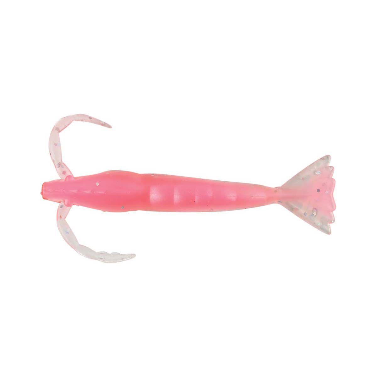 Berkley PowerBait Shrimp Soft Plastic Lure 2in Pink Glitter, Pink Glitter, bcf_hi-res