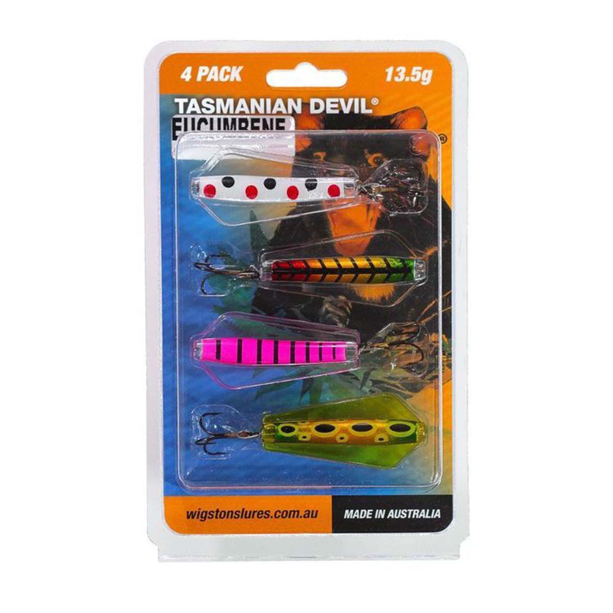 Wigston Tassie Devil Hard Body Lure 4 Pack Eucumbene, Eucumbene, bcf_hi-res