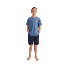 Quiksilver Youth Spiral Flame Short Sleeve Tee, China Blue, bcf_hi-res