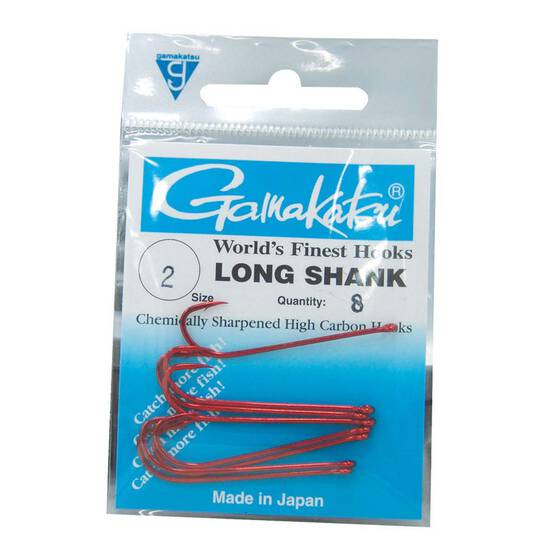 Gamakatsu Long Shank Hooks 2 8 Pack
