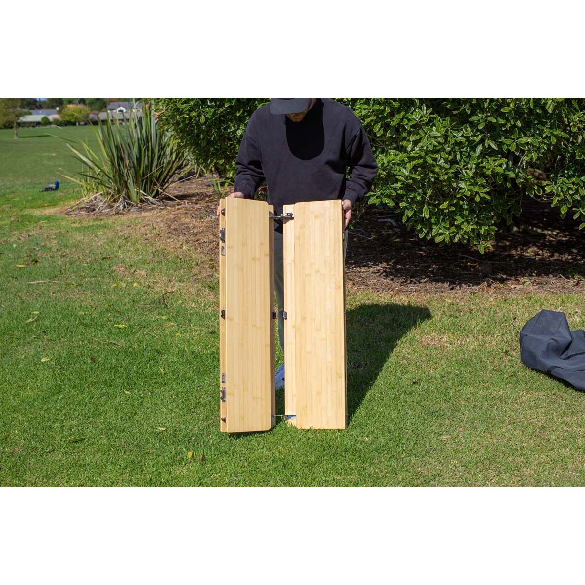 Zempire Kitpac Pro Extra Large Bamboo Camping Table, , bcf_hi-res