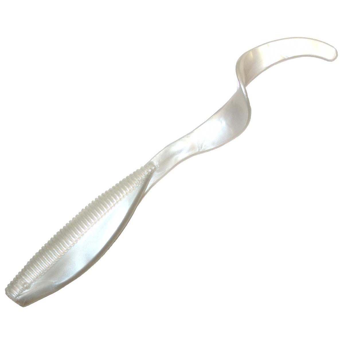 ZMan StreakZ CurltailZ Soft Plastic Lure 5in 4 Pack Pearl, Pearl, bcf_hi-res