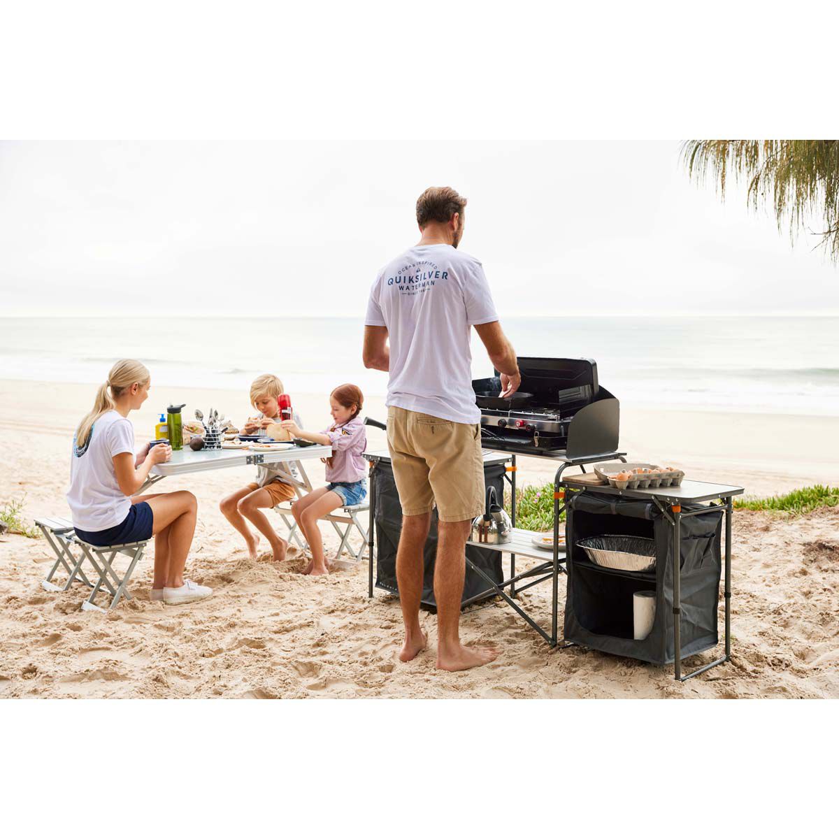 Wanderer LPG Portable 2 Burner Stove with Grill, , bcf_hi-res