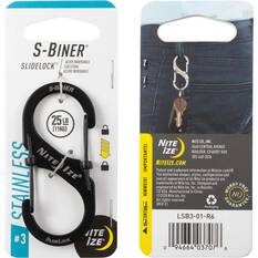 Nite Ize S-Biner Slide Lock No.3 Stainless Black, , bcf_hi-res