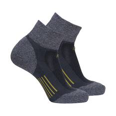 Macpac Unisex Trail Quarter Socks, Urban Chic/Citronelle, bcf_hi-res