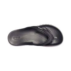 Crocs Unisex Bayaband Thongs, Black/White, bcf_hi-res
