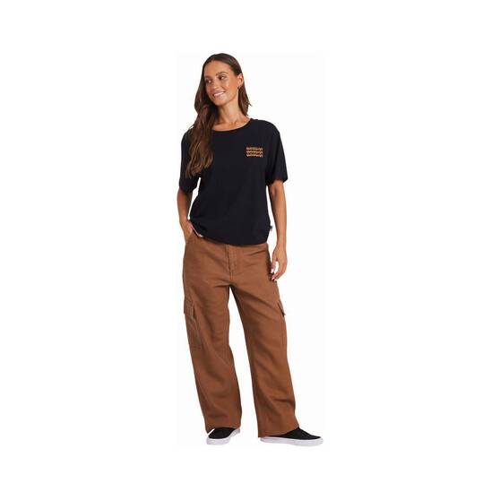 Quiksilver Indie Short Sleeve Shirt for Women, Black, bcf_hi-res