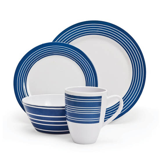 Campfire Melamine Nautical Set 16 Piece, , bcf_hi-res