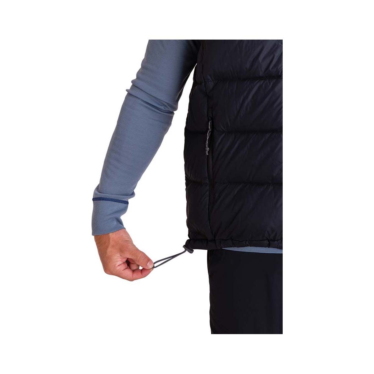 Macpac Men's Halo Hooded Down Puffer Vest V2 Black 2XL, Black, bcf_hi-res