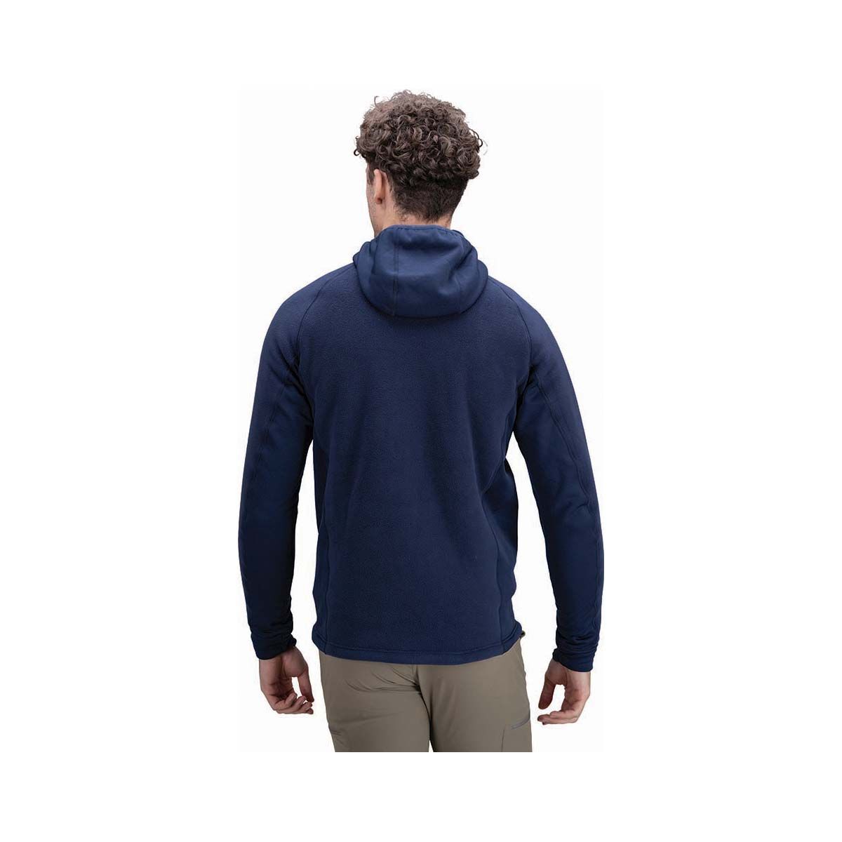 Macpac Men's Mountain Hooded Fleece Jacket, Navy, bcf_hi-res
