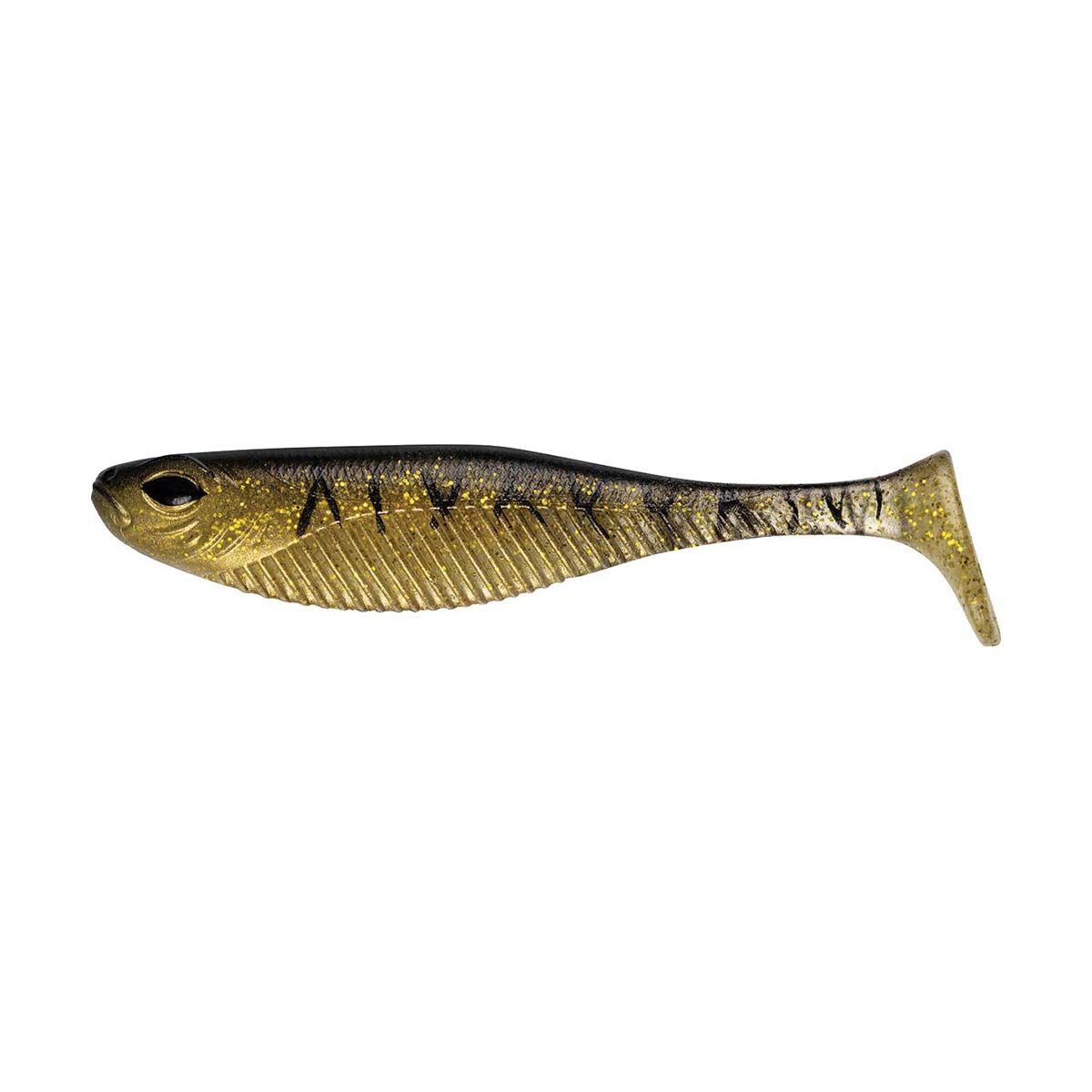 Nomad Live Ops Dozer Minnow Soft Plastic Lure 4in Gold Tiger, Gold Tiger, bcf_hi-res