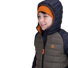 Macpac Kids' Uber Light Hooded Down Puffer Jacket V3 Black / Tarmac 4, Black / Tarmac, bcf_hi-res