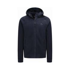 Macpac Men's Mountain Hooded Fleece Jacket True Black XS, True Black, bcf_hi-res