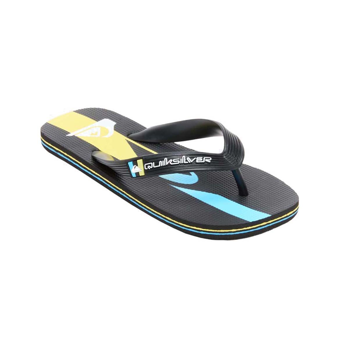 Quiksilver Youth Moncata Art Thongs Blue / Multi 2, Blue / Multi, bcf_hi-res