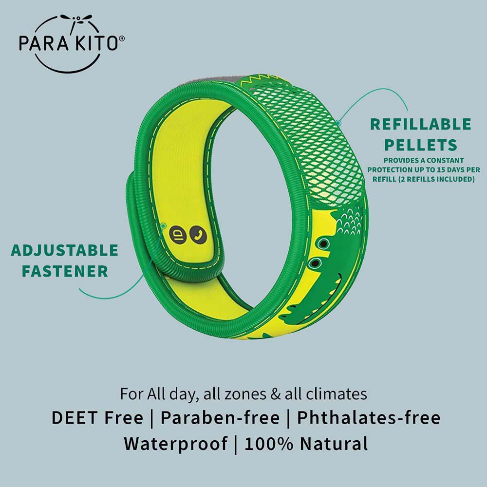 Para'kito Mosquito Kids Wristband&nbsp; Crocodile, Crocodile, bcf_hi-res