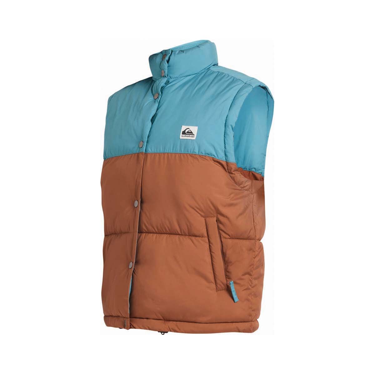 Quiksilver Lantern Puffer Vest for Women, Rawhide, bcf_hi-res
