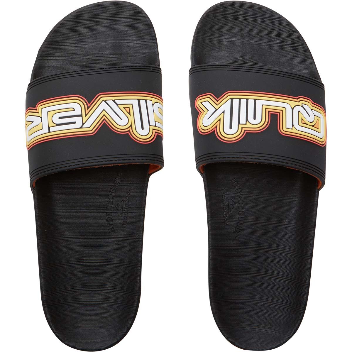 Quiksilver Men&rsquo;s Rivi Wordmark Slide II Sandals, Black, bcf_hi-res