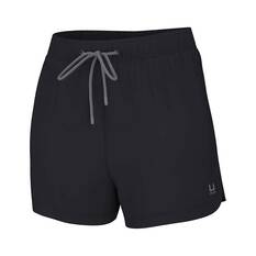 Huk Women’s Pursuit Volley Swim Shorts Black XS, Black, bcf_hi-res