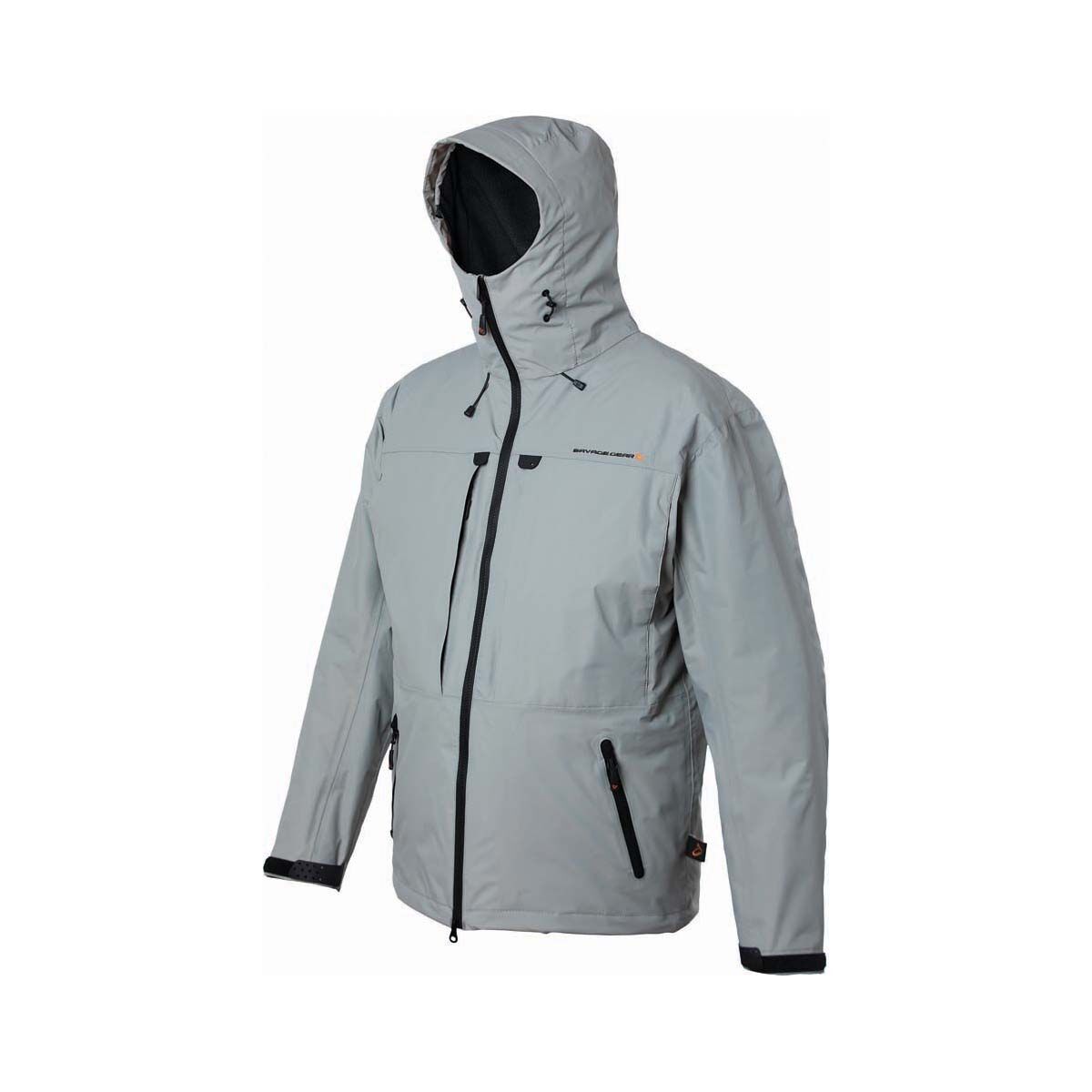Savage Gear Men's Rain Jacket, Grey, bcf_hi-res