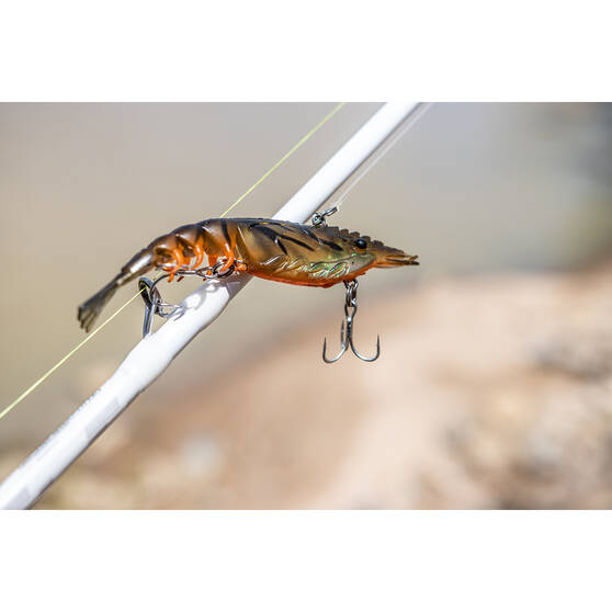 Berkley Shimma Shrimp Soft Vibe Lure 100mm Crystal Shrimp, Crystal Shrimp, bcf_hi-res