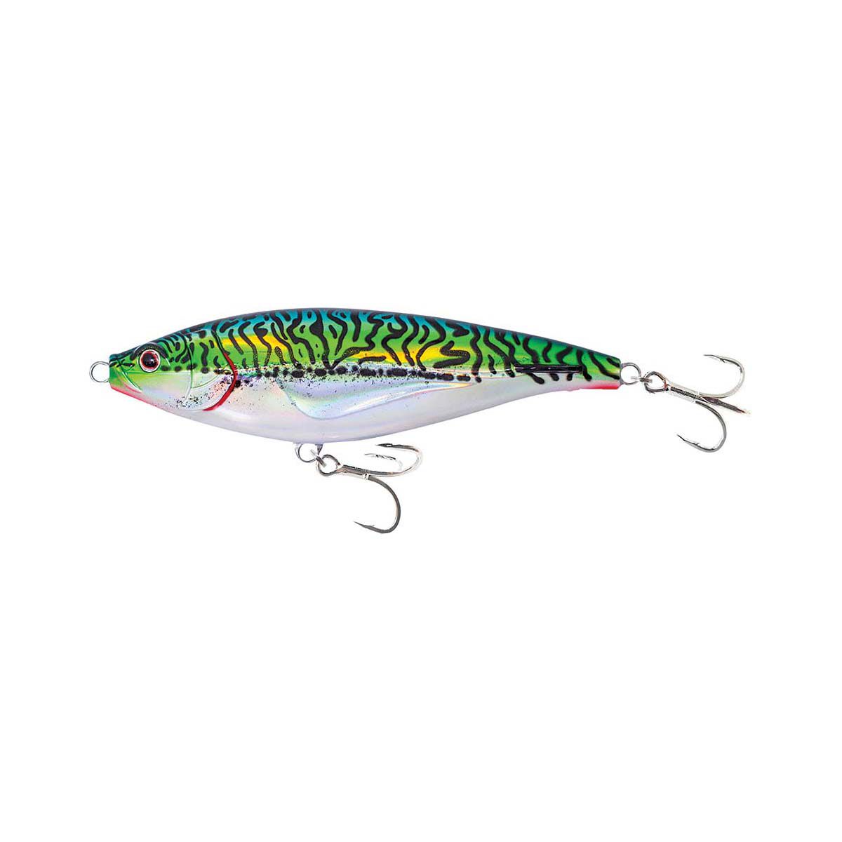 Nomad Madscad Sinking Stickbait Lure 95mm Silver Green Mackerel, Silver Green Mackerel, bcf_hi-res