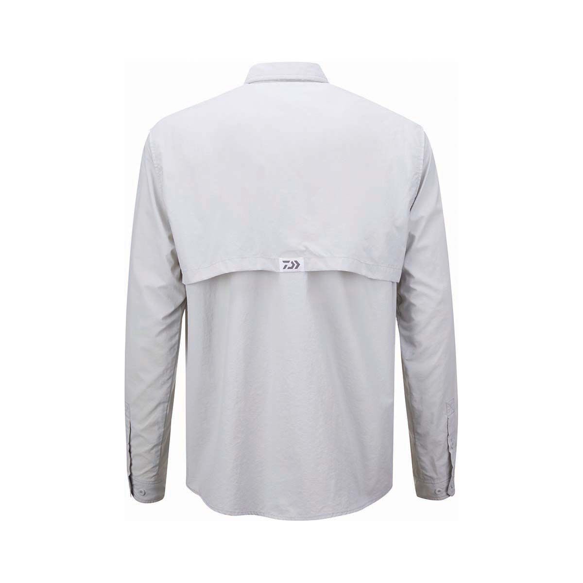 Daiwa Men&rsquo;s Long Sleeve Fishing Shirt Grey S, Grey, bcf_hi-res