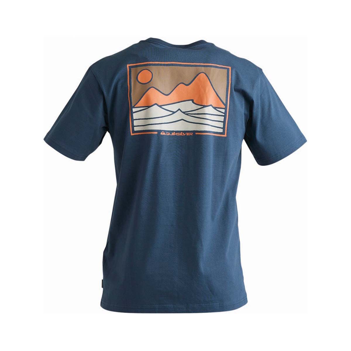 Quiksilver Men's Desert Swells Short Sleeve Tee, Midnight Navy, bcf_hi-res