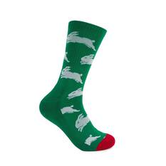 Foot-ies South Sydney Rabbitohs Sneaker Socks 2 Pack, , bcf_hi-res